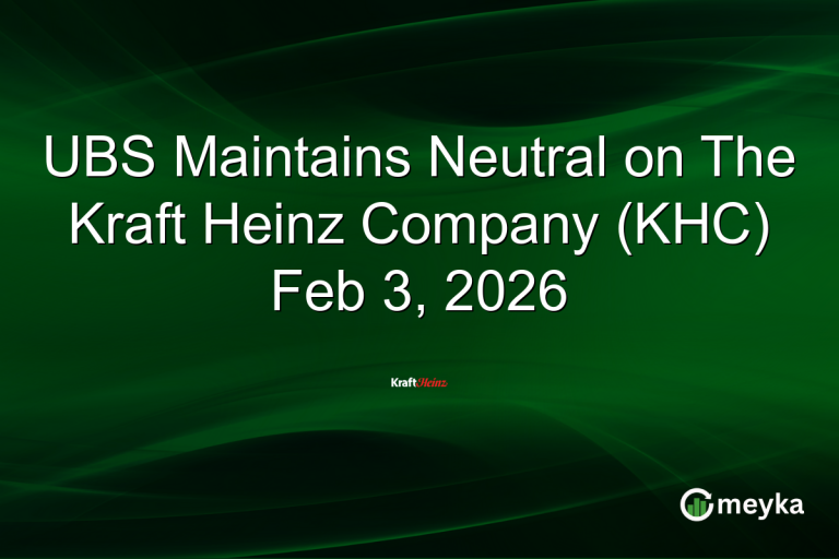 UBS Maintains Neutral on The Kraft Heinz Company (KHC) Feb 3, 2026
