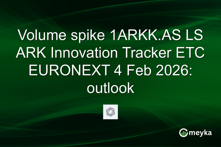 Volume spike 1ARKK.AS LS ARK Innovation Tracker ETC EURONEXT 4 Feb 2026: outlook