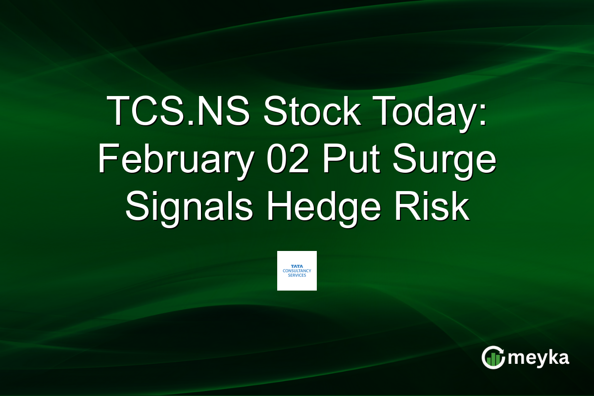 TCS.NS Stock Today: February 02 Put Surge Signals Hedge Risk