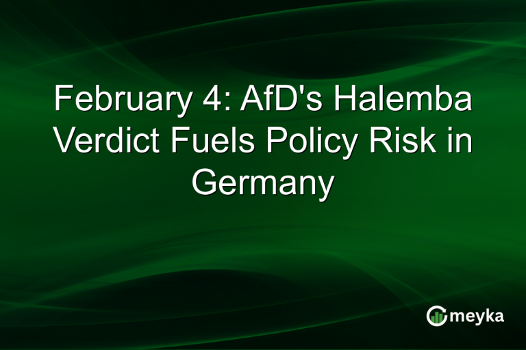 February 4: AfD's Halemba Verdict Fuels Policy Risk in Germany