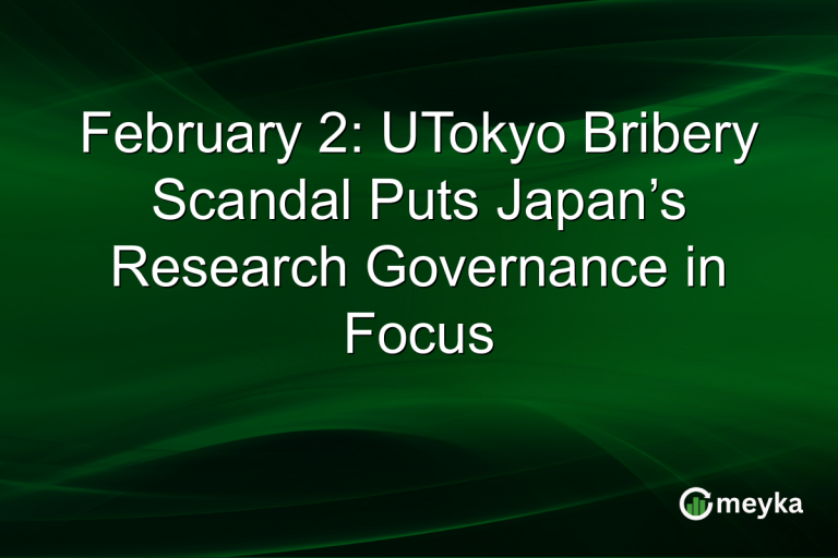 February 2: UTokyo Bribery Scandal Puts Japan’s Research Governance in Focus