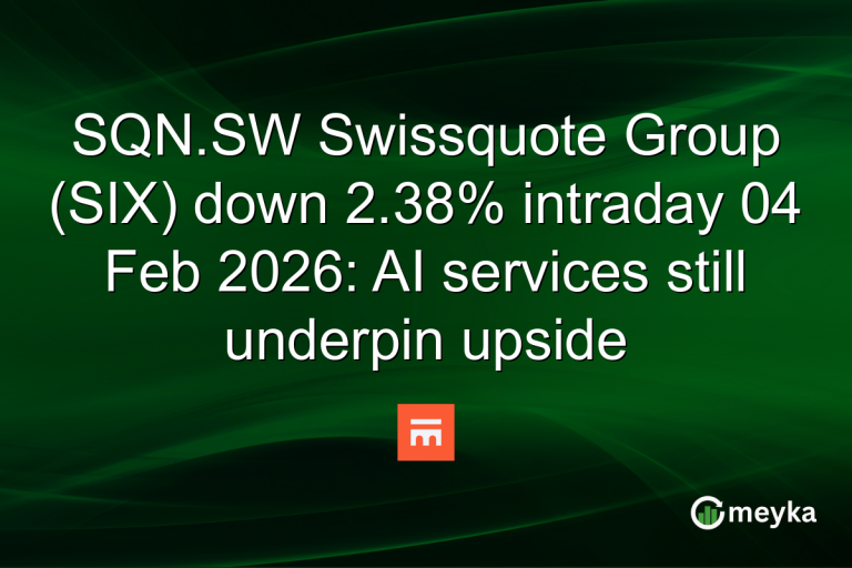 SQN.SW Swissquote Group (SIX) down 2.38% intraday 04 Feb 2026: AI services still underpin upside