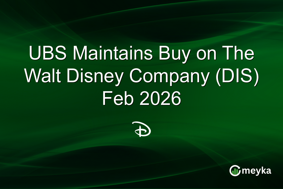 UBS Maintains Buy on The Walt Disney Company (DIS) Feb 2026