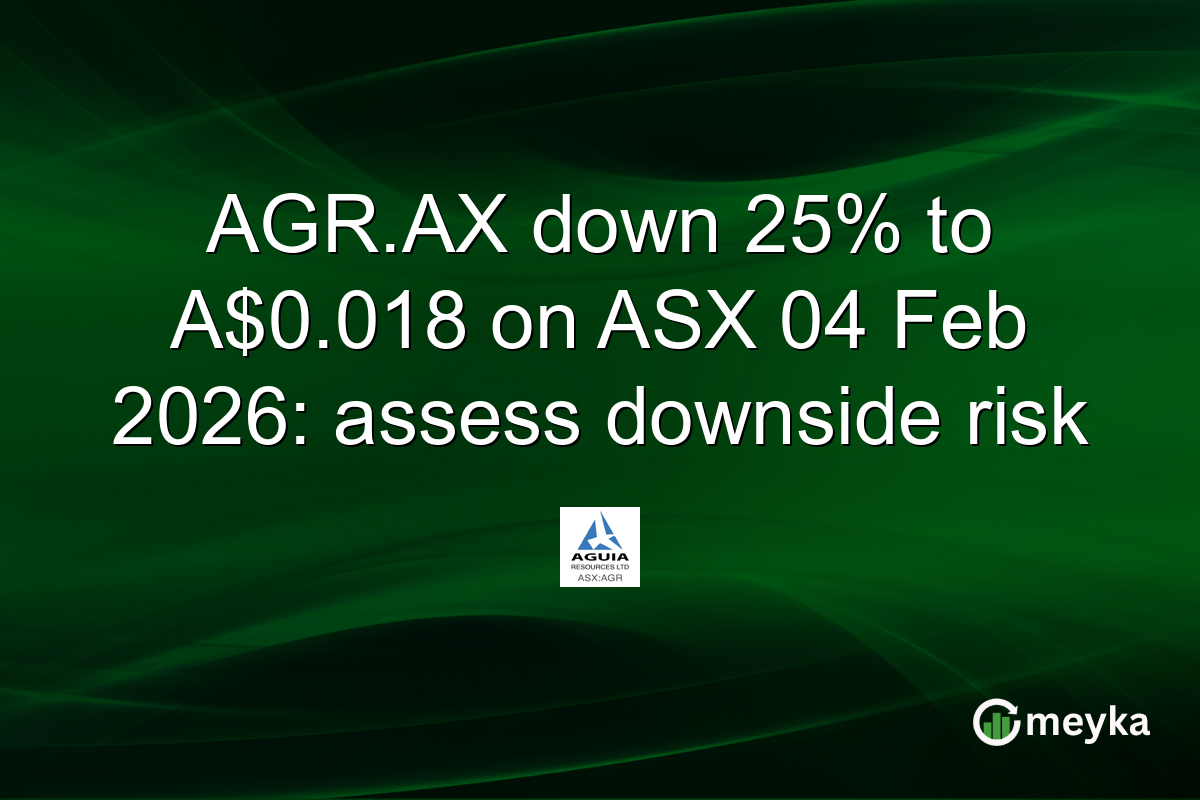 AGR.AX down 25% to A$0.018 on ASX 04 Feb 2026: assess downside risk