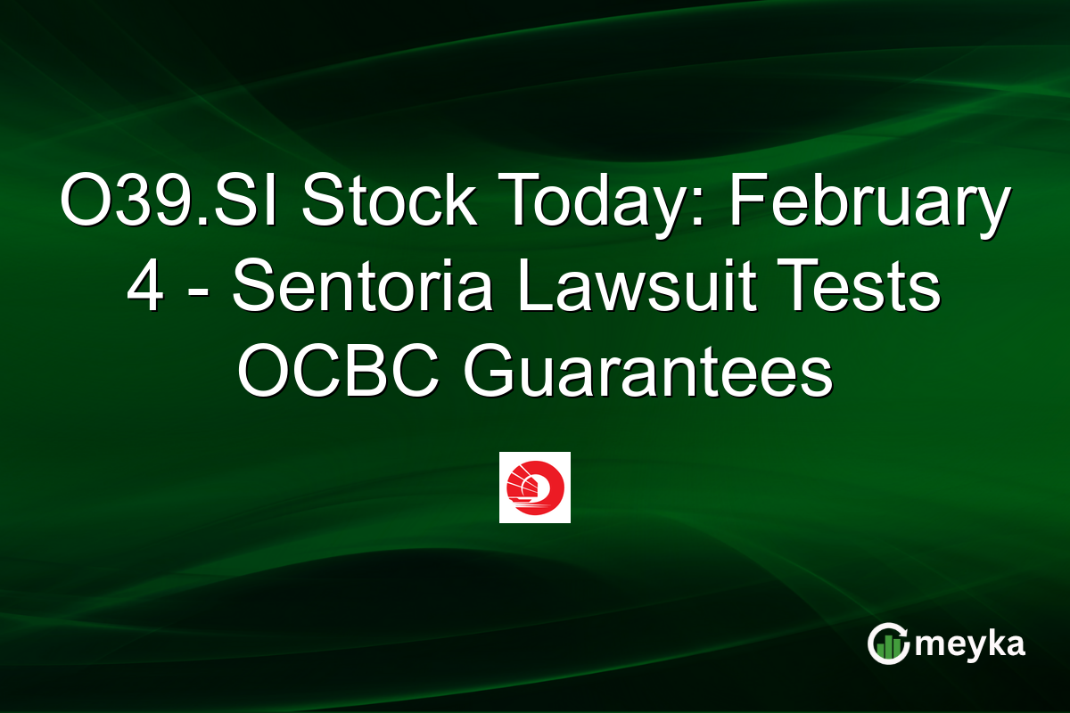 O39.SI Stock Today: February 4 - Sentoria Lawsuit Tests OCBC Guarantees