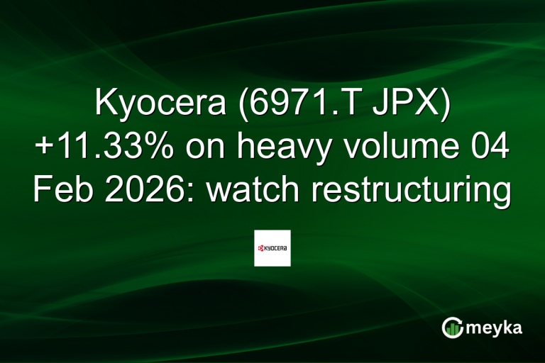 Kyocera (6971.T JPX) +11.33% on heavy volume 04 Feb 2026: watch restructuring