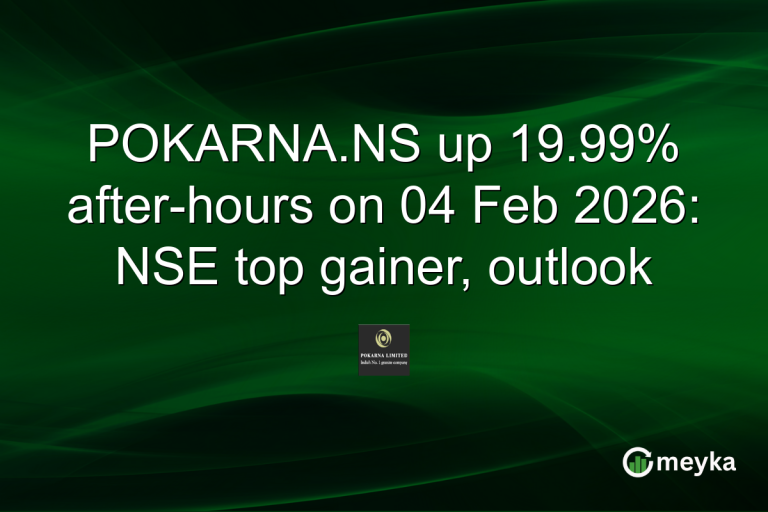 POKARNA.NS up 19.99% after-hours on 04 Feb 2026: NSE top gainer, outlook