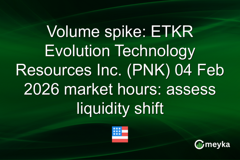 Volume spike: ETKR Evolution Technology Resources Inc. (PNK) 04 Feb 2026 market hours: assess liquidity shift