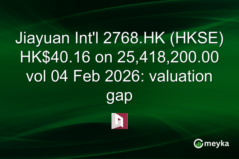 Jiayuan Int'l 2768.HK (HKSE) HK$40.16 on 25,418,200.00 vol 04 Feb 2026: valuation gap