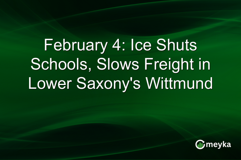February 4: Ice Shuts Schools, Slows Freight in Lower Saxony's Wittmund