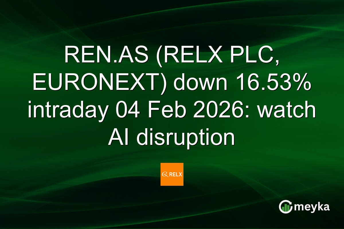 REN.AS (RELX PLC, EURONEXT) down 16.53% intraday 04 Feb 2026: watch AI disruption