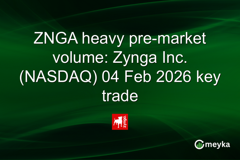 ZNGA heavy pre-market volume: Zynga Inc. (NASDAQ) 04 Feb 2026 key trade