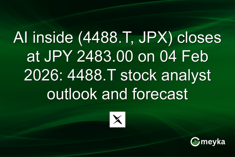 AI inside (4488.T, JPX) closes at JPY 2483.00 on 04 Feb 2026: 4488.T stock analyst outlook and forecast