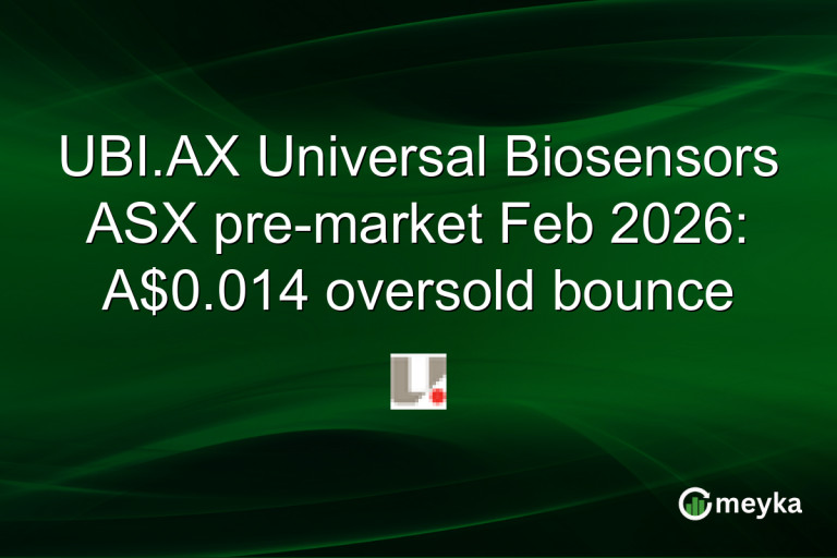 UBI.AX Universal Biosensors ASX pre-market Feb 2026: A$0.014 oversold bounce