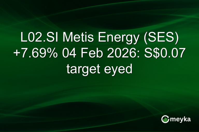 L02.SI Metis Energy (SES) +7.69% 04 Feb 2026: S$0.07 target eyed
