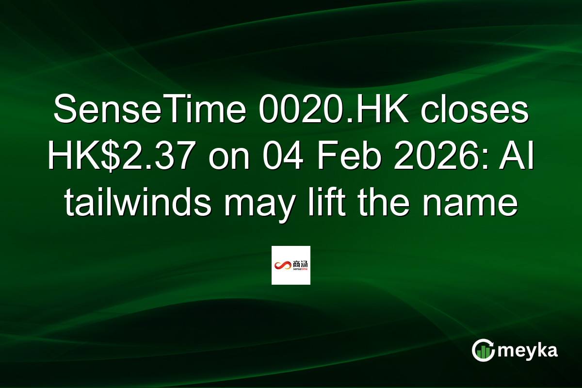SenseTime 0020.HK closes HK$2.37 on 04 Feb 2026: AI tailwinds may lift the name