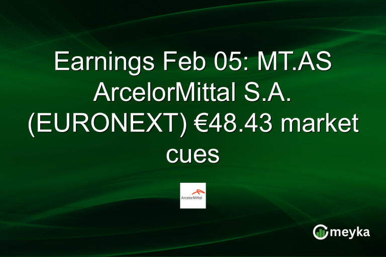Earnings Feb 05: MT.AS ArcelorMittal S.A. (EURONEXT) €48.43 market cues