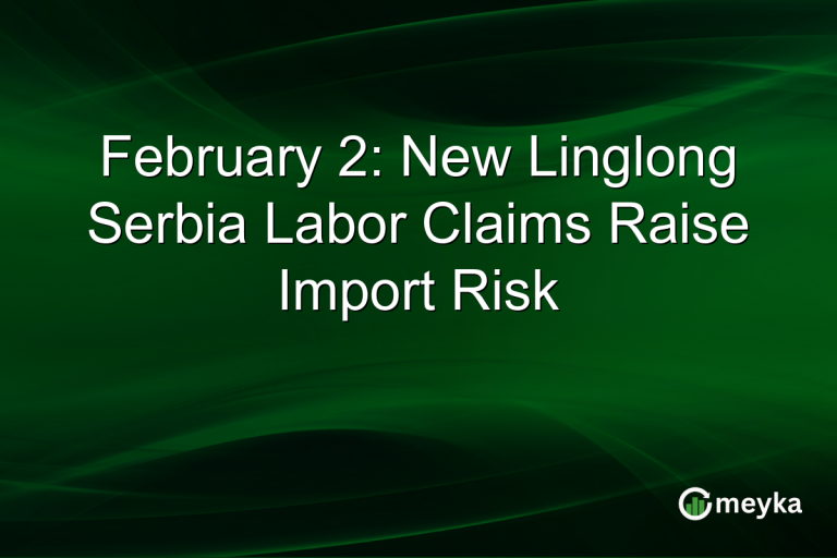 February 2: New Linglong Serbia Labor Claims Raise Import Risk