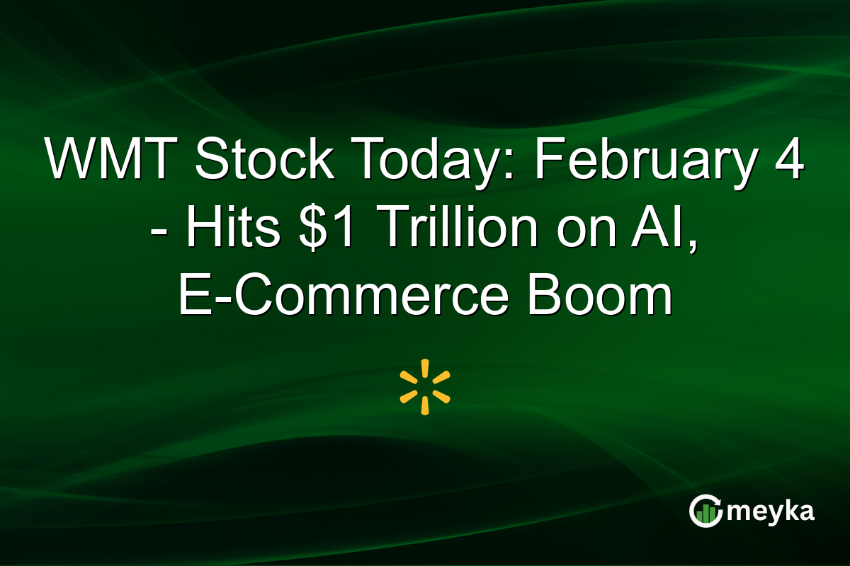 WMT Stock Today: February 4 - Hits $1 Trillion on AI, E-Commerce Boom