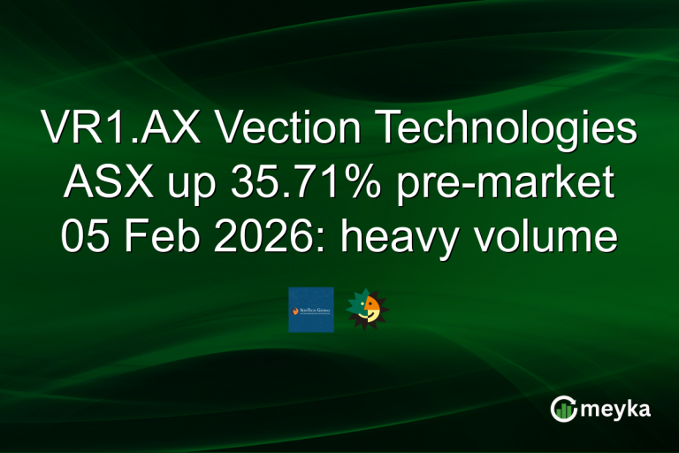 VR1.AX Vection Technologies ASX up 35.71% pre-market 05 Feb 2026: heavy volume