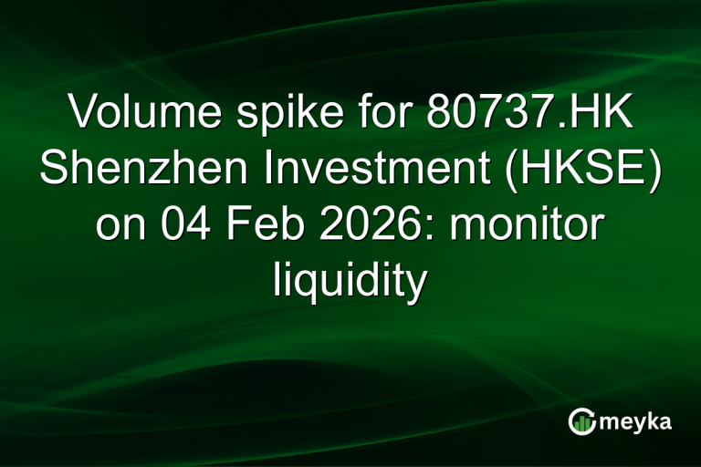 Volume spike for 80737.HK Shenzhen Investment (HKSE) on 04 Feb 2026: monitor liquidity