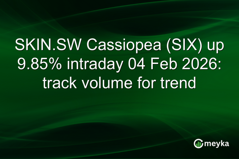 SKIN.SW Cassiopea (SIX) up 9.85% intraday 04 Feb 2026: track volume for trend
