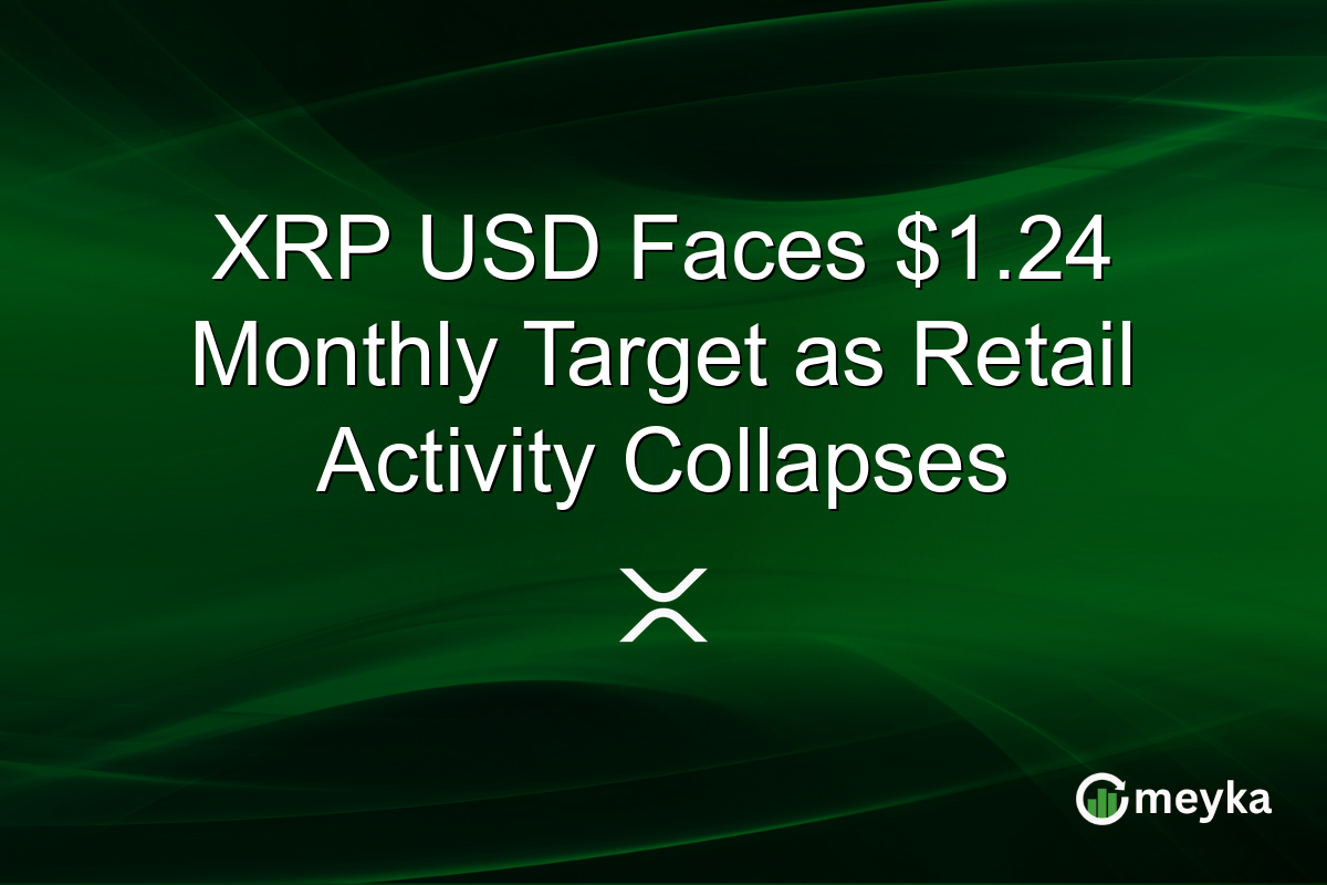 XRP USD Faces $1.24 Monthly Target as Retail Activity Collapses