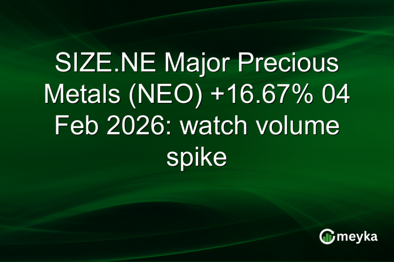 SIZE.NE Major Precious Metals (NEO) +16.67% 04 Feb 2026: watch volume spike