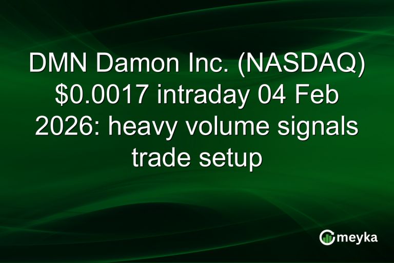 DMN Damon Inc. (NASDAQ) $0.0017 intraday 04 Feb 2026: heavy volume signals trade setup