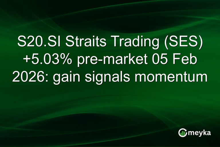 S20.SI Straits Trading (SES) +5.03% pre-market 05 Feb 2026: gain signals momentum