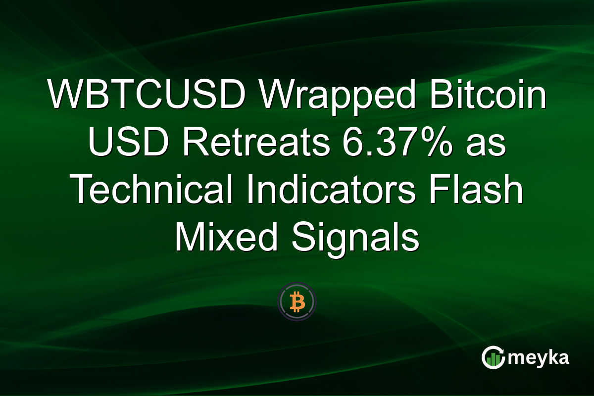 WBTCUSD Wrapped Bitcoin USD Retreats 6.37% as Technical Indicators Flash Mixed Signals