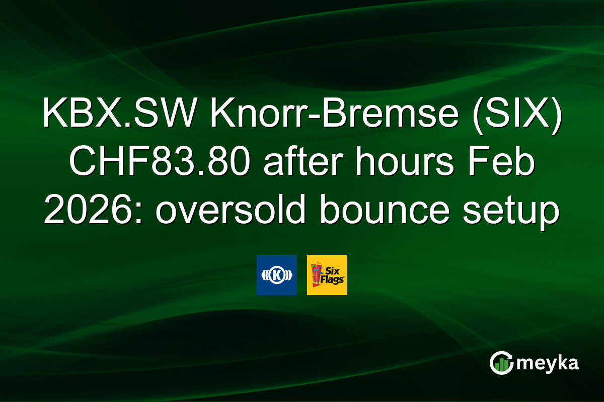 KBX.SW Knorr-Bremse (SIX) CHF83.80 after hours Feb 2026: oversold bounce setup