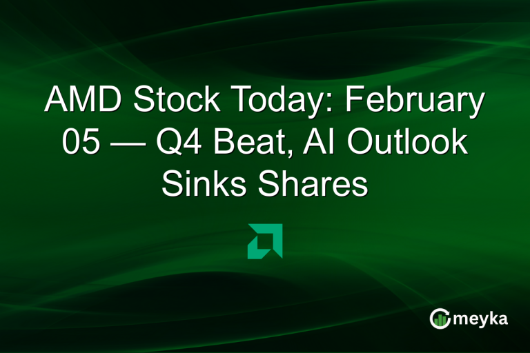 AMD Stock Today: February 05 — Q4 Beat, AI Outlook Sinks Shares
