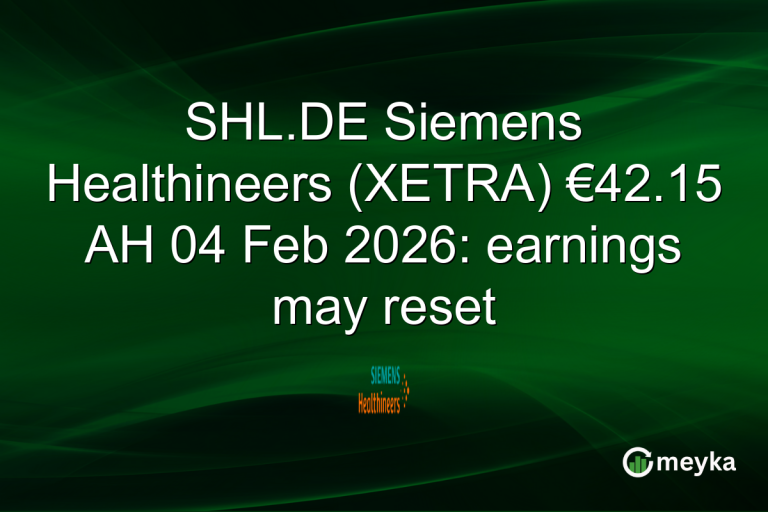 SHL.DE Siemens Healthineers (XETRA) €42.15 AH 04 Feb 2026: earnings may reset