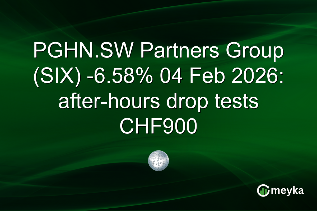 PGHN.SW Partners Group (SIX) -6.58% 04 Feb 2026: after-hours drop tests CHF900