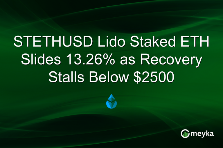 STETHUSD Lido Staked ETH Slides 13.26% as Recovery Stalls Below $2500