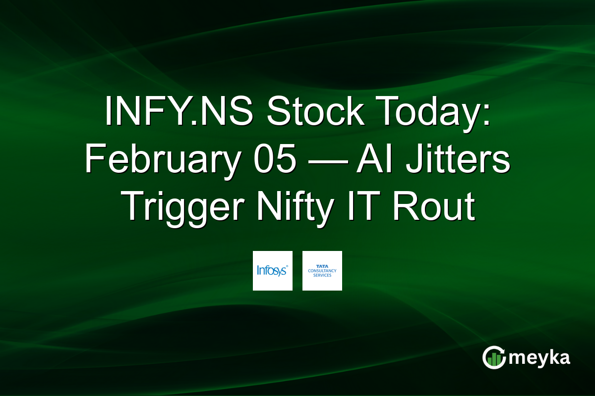 INFY.NS Stock Today: February 05 — AI Jitters Trigger Nifty IT Rout
