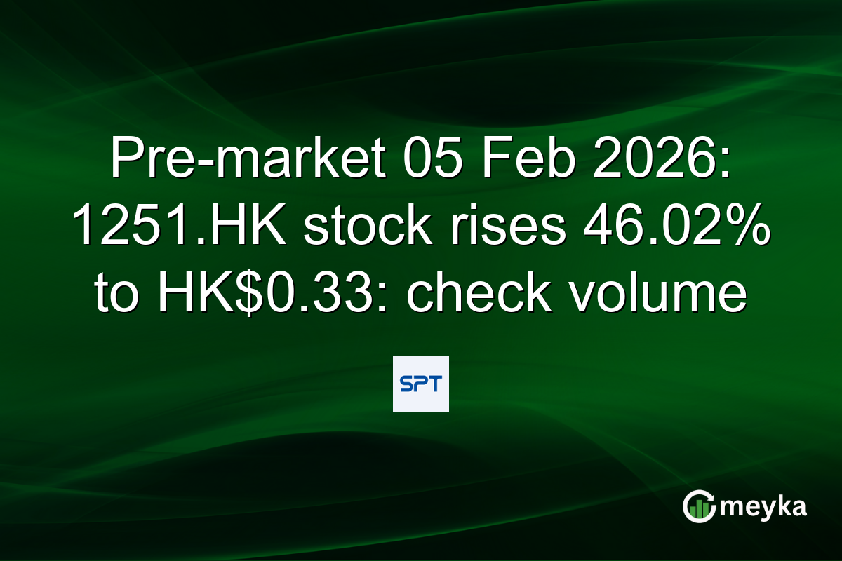 Pre-market 05 Feb 2026: 1251.HK stock rises 46.02% to HK$0.33: check volume