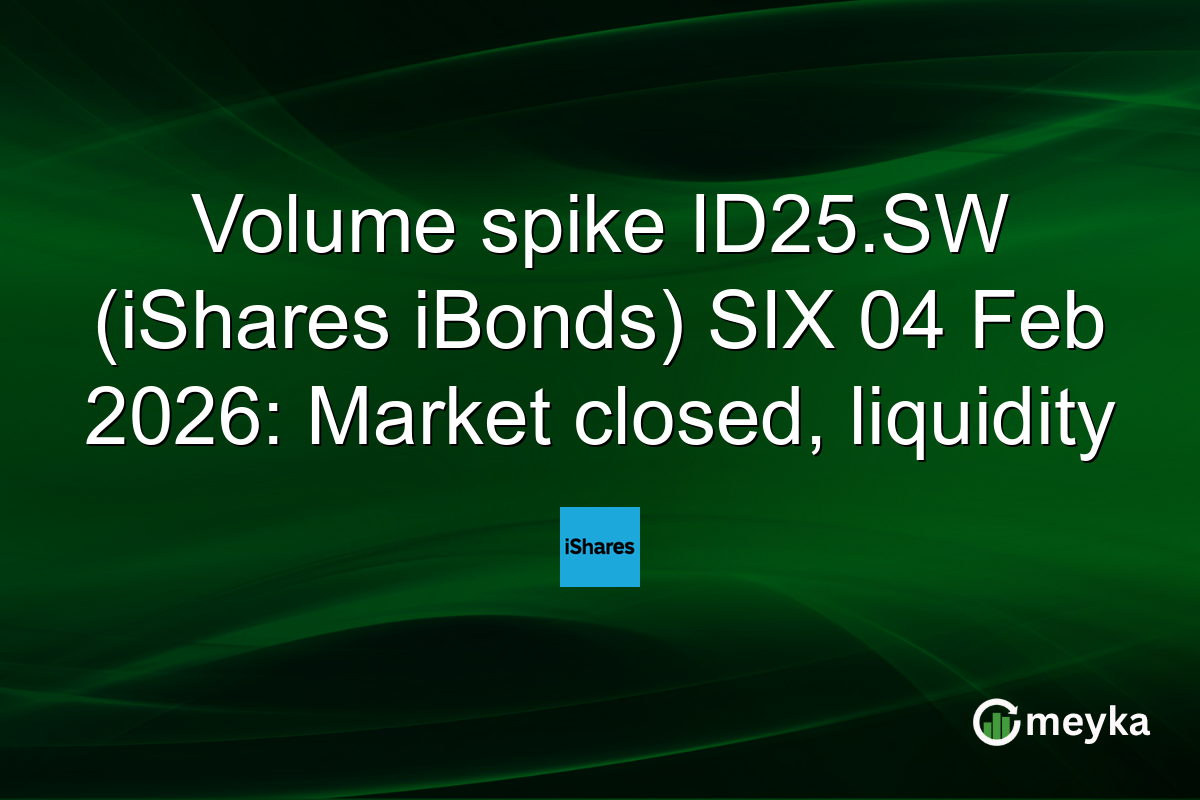 Volume spike ID25.SW (iShares iBonds) SIX 04 Feb 2026: Market closed, liquidity