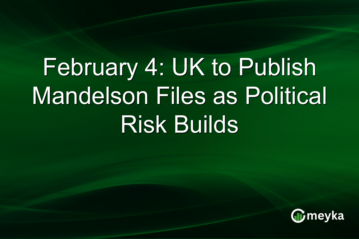 February 4: UK to Publish Mandelson Files as Political Risk Builds