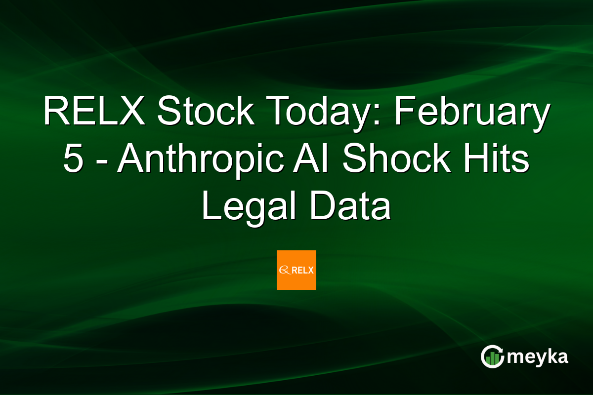 RELX Stock Today: February 5 - Anthropic AI Shock Hits Legal Data