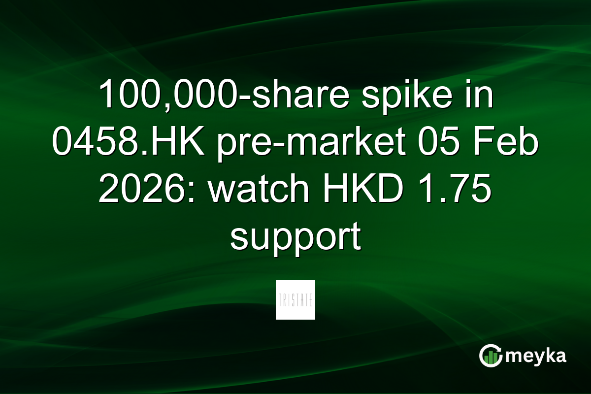 100,000-share spike in 0458.HK pre-market 05 Feb 2026: watch HKD 1.75 support