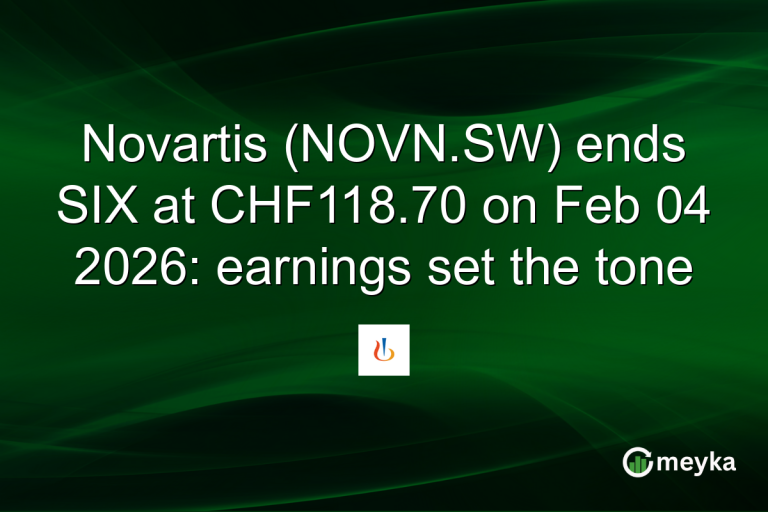 Novartis (NOVN.SW) ends SIX at CHF118.70 on Feb 04 2026: earnings set the tone