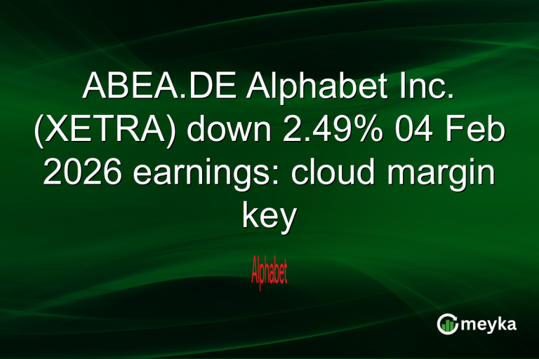 ABEA.DE Alphabet Inc. (XETRA) down 2.49% 04 Feb 2026 earnings: cloud margin key