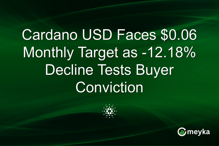 Cardano USD Faces $0.06 Monthly Target as -12.18% Decline Tests Buyer Conviction
