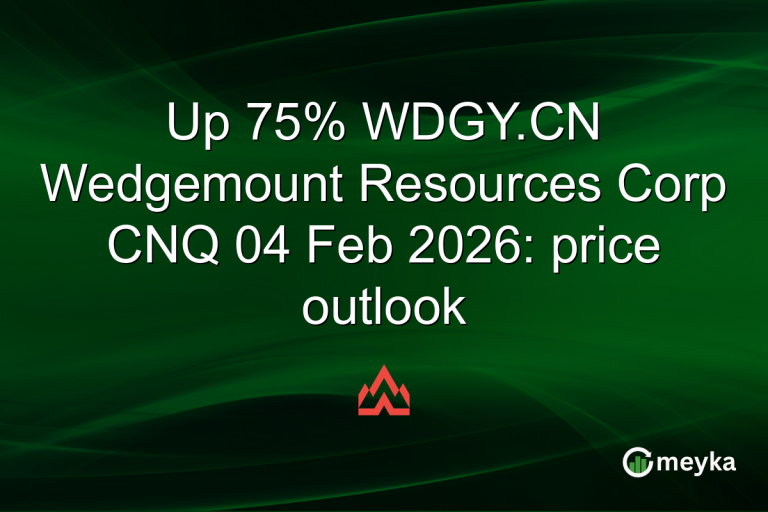 Up 75% WDGY.CN Wedgemount Resources Corp CNQ 04 Feb 2026: price outlook