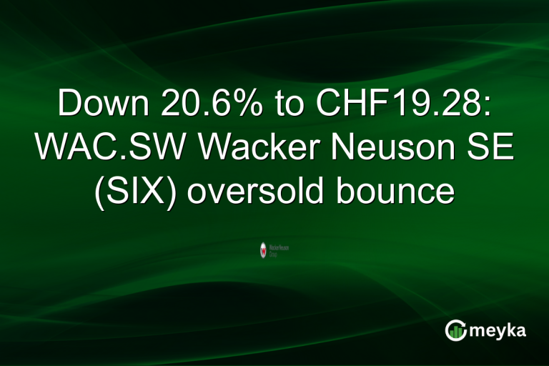 Down 20.6% to CHF19.28: WAC.SW Wacker Neuson SE (SIX) oversold bounce
