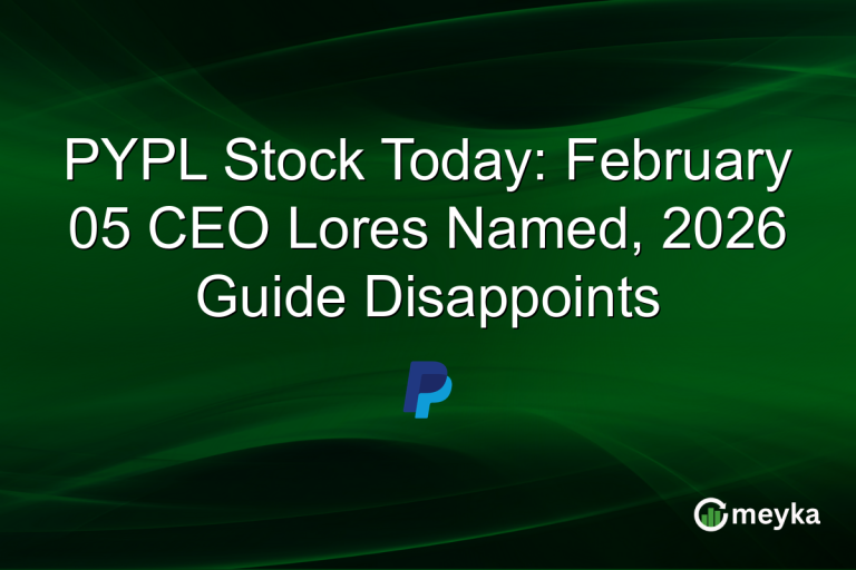 PYPL Stock Today: February 05 CEO Lores Named, 2026 Guide Disappoints