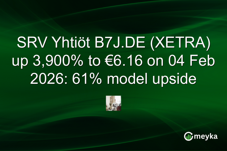 SRV Yhtiöt B7J.DE (XETRA) up 3,900% to €6.16 on 04 Feb 2026: 61% model upside