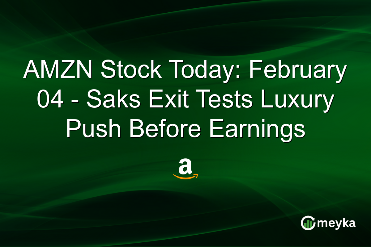 AMZN Stock Today: February 04 - Saks Exit Tests Luxury Push Before Earnings